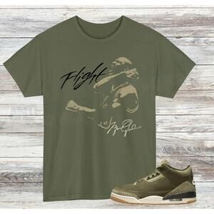 Jordan 3 Family Affair Match Shirt Medium Olive Sail Neutral Olive 1